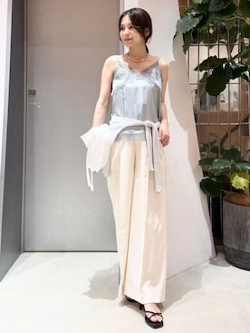 「FRAY I.D（フレイアイディー）のアイテム（シューズ）」を使った、FRAY I.Dさん（レディース・159cm）の夏コーディネート