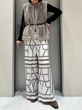 「アイテム（財布）」を使った、FRAY I.Dさん（レディース・161cm）の秋コーディネート