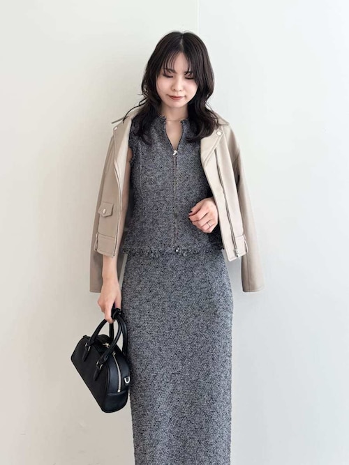 FRAY I.D（フレイ・アイディー） スカート ラメスラブヤーンニット