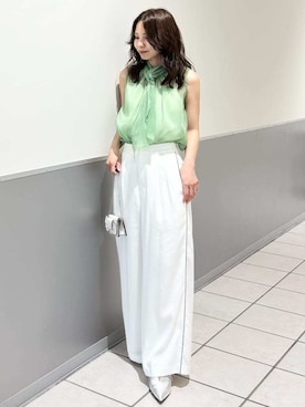 「アイテム（財布）」を使った、FRAY I.Dさん（レディース・159cm）の夏コーディネート