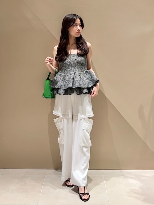 サイドファスナーカーゴパンツ/ウォッシャブル・防シワ・接触冷感