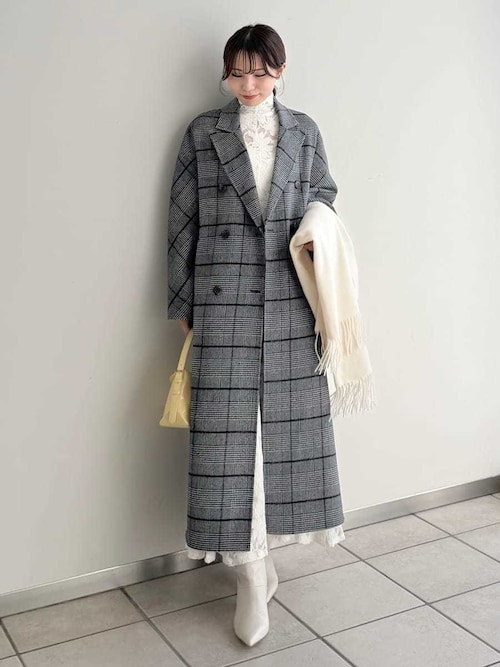 ウールリバーダブルブレストチェスターコート（チェスターコート