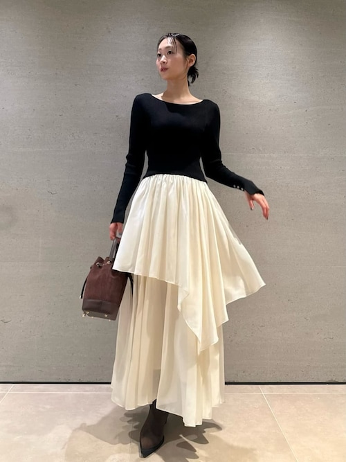 FRAY.ID フレイアイディー ニットドッキングワンピース ニットドッキングワンピース（マキシ丈/ロングワンピース