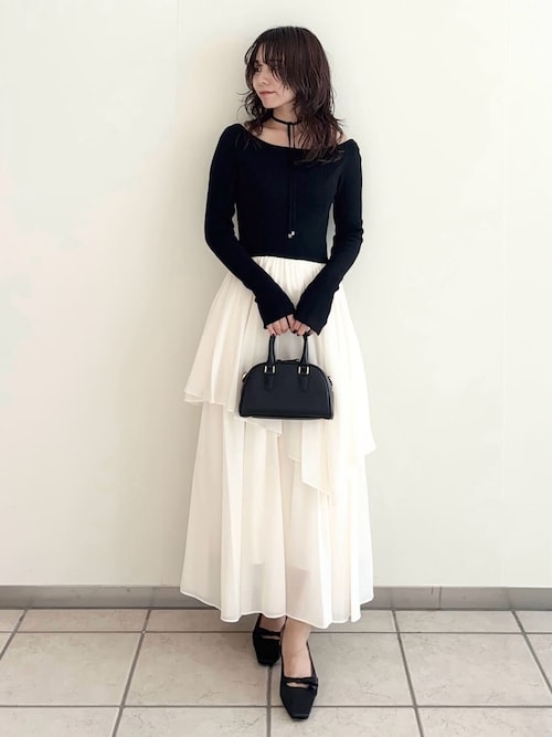 ニットドッキングワンピース（ワンピース）｜FRAY I.D（フレイ