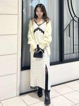 「アイテム（ピーコート）」を使った、FRAY I.Dさん（レディース・159cm）の秋コーディネート