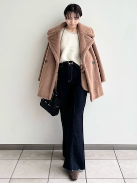 「アイテム（手袋）」を使った、FRAY I.Dさん（レディース・159cm）の秋コーディネート