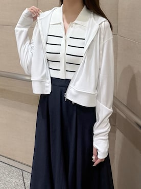 「FRAY I.D（フレイアイディー）のアイテム（トップス）」を使った、FRAY I.Dさん（レディース・161cm）の春コーディネート