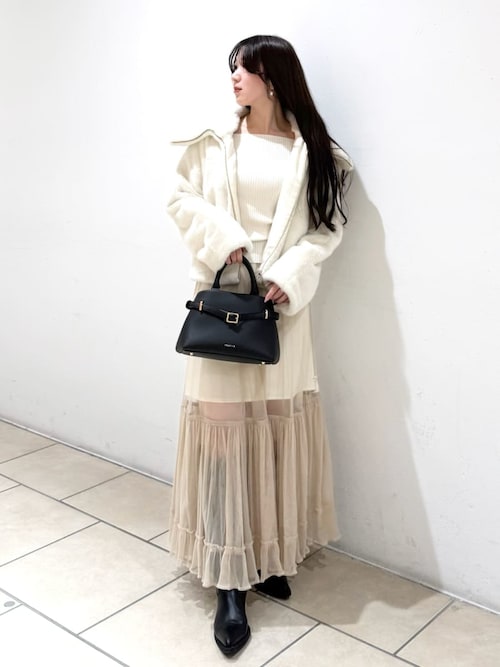 新品FRAY ID プリーツヘムチュールスカート FRAY I.D｜プリーツヘムチュールスカート | Rakuten Fashion(楽天