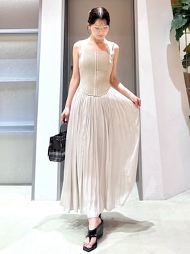 「FRAY I.D（フレイアイディー）のアイテム（ワンピース/ドレス）」を使った、FRAY I.Dさん（レディース・158cm）の夏コーディネート