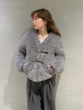 「イエベ」｜「アイテム（ブルゾン）」を使った、FRAY I.Dさん（レディース・150cm）の冬コーディネート