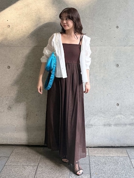 「マキシワンピース」｜FRAY I.Dさん（レディース・153cm）の春コーディネート