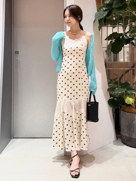 「FRAY I.D（フレイアイディー）のアイテム（ワンピース/ドレス）」を使った、FRAY I.Dさん（レディース・159cm）の夏コーディネート