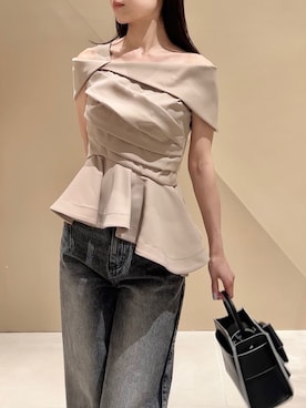 「FRAY I.D（フレイアイディー）のリボンミュール（パンプス、その他）」を使った、FRAY I.Dさんの春コーディネート