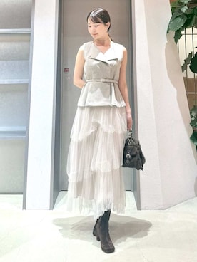 「FRAY I.D（フレイアイディー）のアイテム」を使った、FRAY I.Dさん（レディース・158cm）の夏コーディネート