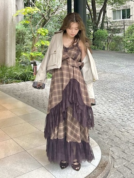 「FRAY I.D（フレイアイディー）のアイテム（ジャケット/アウター）」を使った、FRAY I.Dさん（レディース・150cm）の夏コーディネート