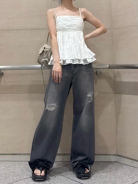 「TAW&TOE（トーアンドトー）のアイテム」を使った、FRAY I.Dさん（レディース・161cm）の夏コーディネート