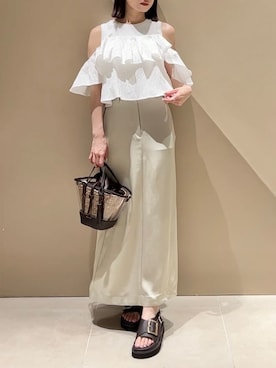 「FRAY I.D（フレイアイディー）のアイテム」を使った、FRAY I.Dさん（レディース・165cm）の春コーディネート
