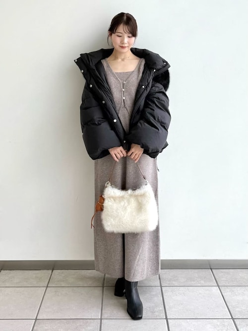 フードファーショートダウンコート（ダウンジャケット/コート）｜FRAY