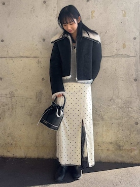 「FRAY I.D（フレイアイディー）のアイテム（トップス）」を使った、FRAY I.Dさん（レディース・156cm）の冬コーディネート