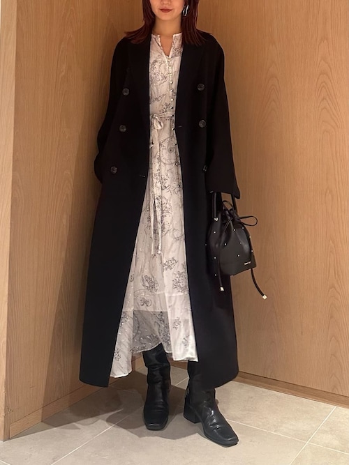 ウールリバーダブルブレストチェスターコート（チェスターコート