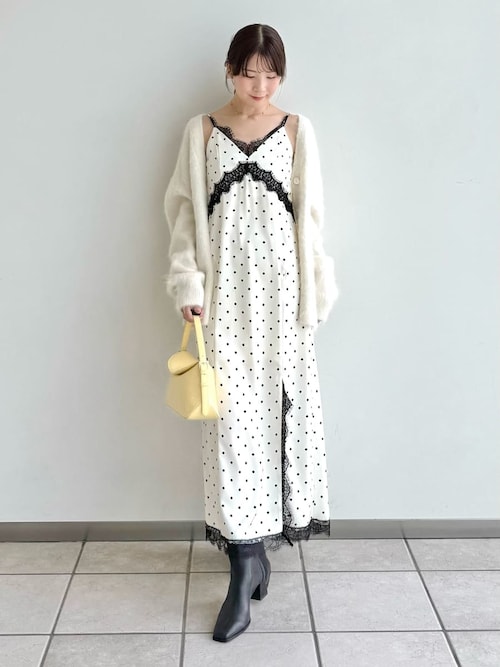 FRAY I.D（フレイ アイディー） レーストリムキャミワンピース セール】レーストリムキャミワンピース（ワンピース）｜FRAY I.D