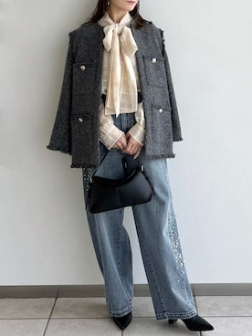 「FRAY I.D（フレイアイディー）のアイテム（トップス）」を使った、FRAY I.Dさん（レディース・158cm）の冬コーディネート