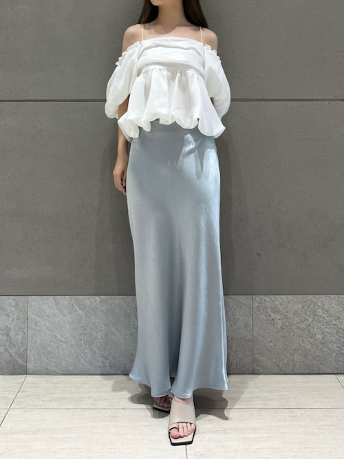 新品♡ サテンナロースカート／接触冷感　フレイアイディー　fray i.d フレイ アイディー FRAY I.D サテンナロースカート／接触冷感