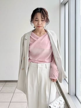 「イエベ」｜「アイテム（ジャケット/アウター）」を使った、FRAY I.Dさん（レディース・159cm）の春コーディネート