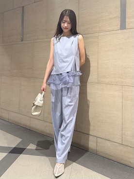 「FRAY I.D（フレイアイディー）のアイテム（バッグ）」を使った、FRAY I.Dさん（レディース・160cm）の春コーディネート