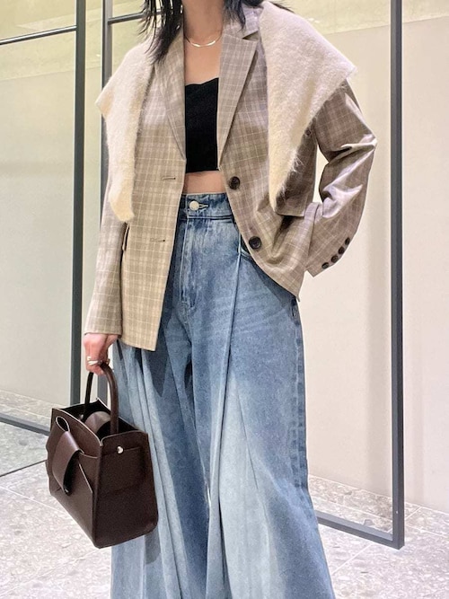 ボックスタックワイドデニムパンツ（デニムパンツ）｜FRAY I.D