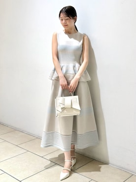 「FRAY I.D（フレイアイディー）のアイテム（バッグ）」を使った、FRAY I.Dさん（レディース・158cm）の春コーディネート