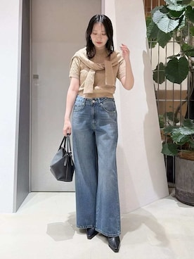 「FRAY I.D（フレイアイディー）のアイテム（パンツ）」を使った、FRAY I.Dさん（レディース・154cm）の秋コーディネート