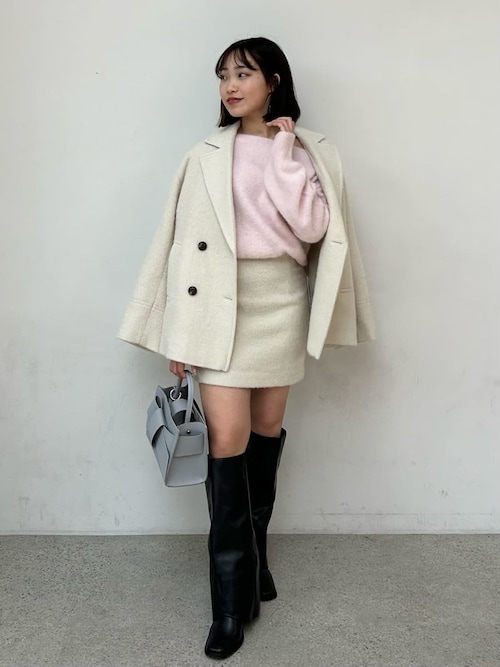 フォックスカシミアオフショルニットトップス（ニット/セーター