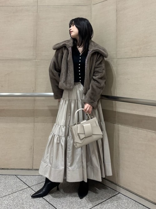 ECOPELビッグカラーショートジャケット（ブルゾン）｜FRAY I.D（フレイ