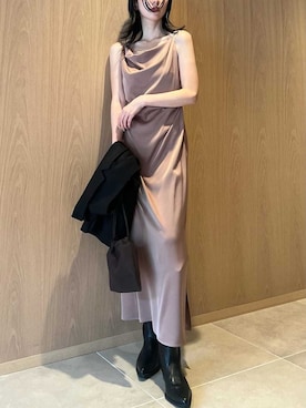 「アイテム（トレンチコート）」を使った、FRAY I.Dさん（レディース・161cm）の夏コーディネート