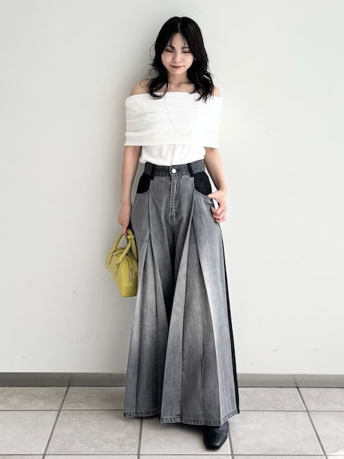 FRAY I.D フレイアイディー 　ボックスタックワイドデニムパンツ セール】ボックスタックワイドデニムパンツ（デニムパンツ）｜FRAY I.D