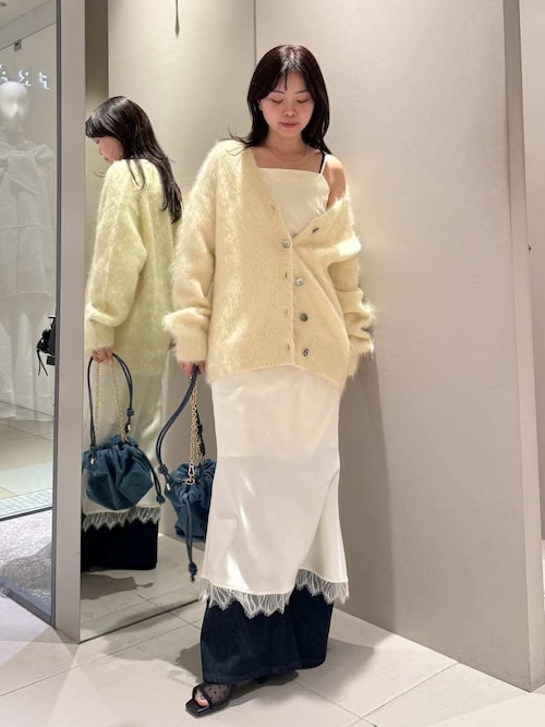 セール】スーリーアルパカVネックカーディガン（カーディガン/ボレロ