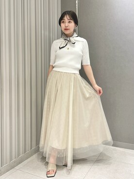 FRAY I.D（フレイアイディー）の「チュールギャザーフレア