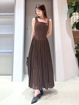 「FRAY I.D（フレイアイディー）のアイテム（ワンピース/ドレス）」を使った、FRAY I.Dさん（レディース・158cm）の夏コーディネート