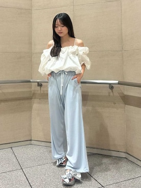 「FRAY I.D（フレイアイディー）のアイテム（トップス）」を使った、FRAY I.Dさん（レディース・155cm）の春コーディネート