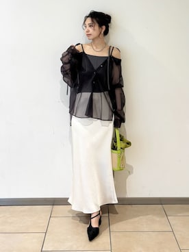 「イエベ」｜「アイテム（パンプス）」を使った、FRAY I.Dさん（レディース・159cm）の春コーディネート