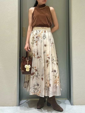 「アイテム（トレンチコート）」を使った、FRAY I.Dさん（レディース・161cm）の夏コーディネート