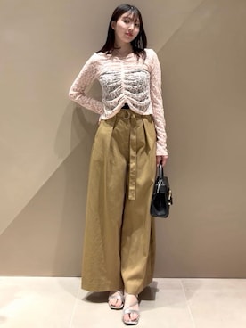 「FRAY I.D（フレイアイディー）のアイテム（トップス）」を使った、FRAY I.Dさん（レディース・163cm）の春コーディネート