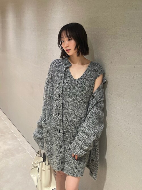 フレイアイディー ロングカーデ&ミニニットワンピセット FRAY フレイアイディー ロングカーデ&ミニニットワンピセット FRAY