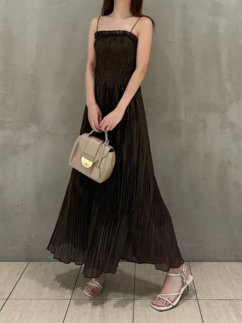 セール】ワッシャーシャーリングキャミワンピース（ワンピース