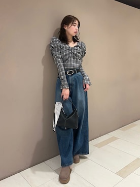 「FRAY I.D（フレイアイディー）のアイテム（パンツ）」を使った、FRAY I.Dさん（レディース・165cm）の秋コーディネート