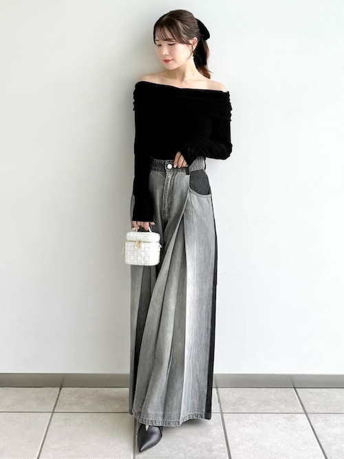 FRAY I.D フレイアイディー 　ボックスタックワイドデニムパンツ ボックスタックワイドデニムパンツ（デニムパンツ）｜FRAY I.D