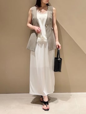 「FRAY I.D（フレイアイディー）のアイテム（シューズ）」を使った、FRAY I.Dさん（レディース・165cm）の夏コーディネート