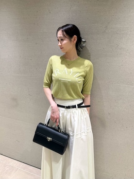 「アイテム（シュシュ）」を使った、FRAY I.Dさん（レディース・162cm）の夏コーディネート