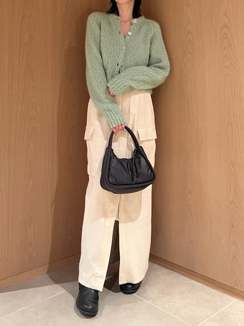 FRAY ID グロッシーサテンカーゴストレートスカート グロッシーサテンカーゴストレートスカート(ロングスカート